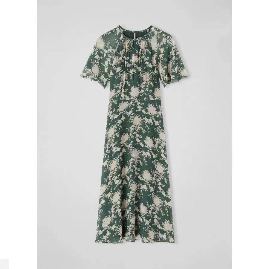 Sheer Lined Midi Dress