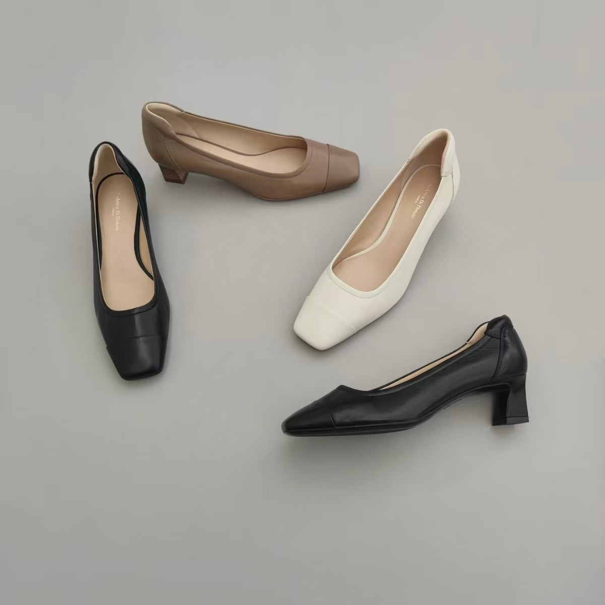 Leather Low-Heel Pump