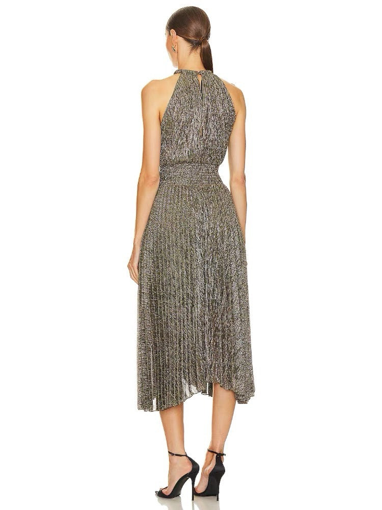 Metallic Cut-In Dress