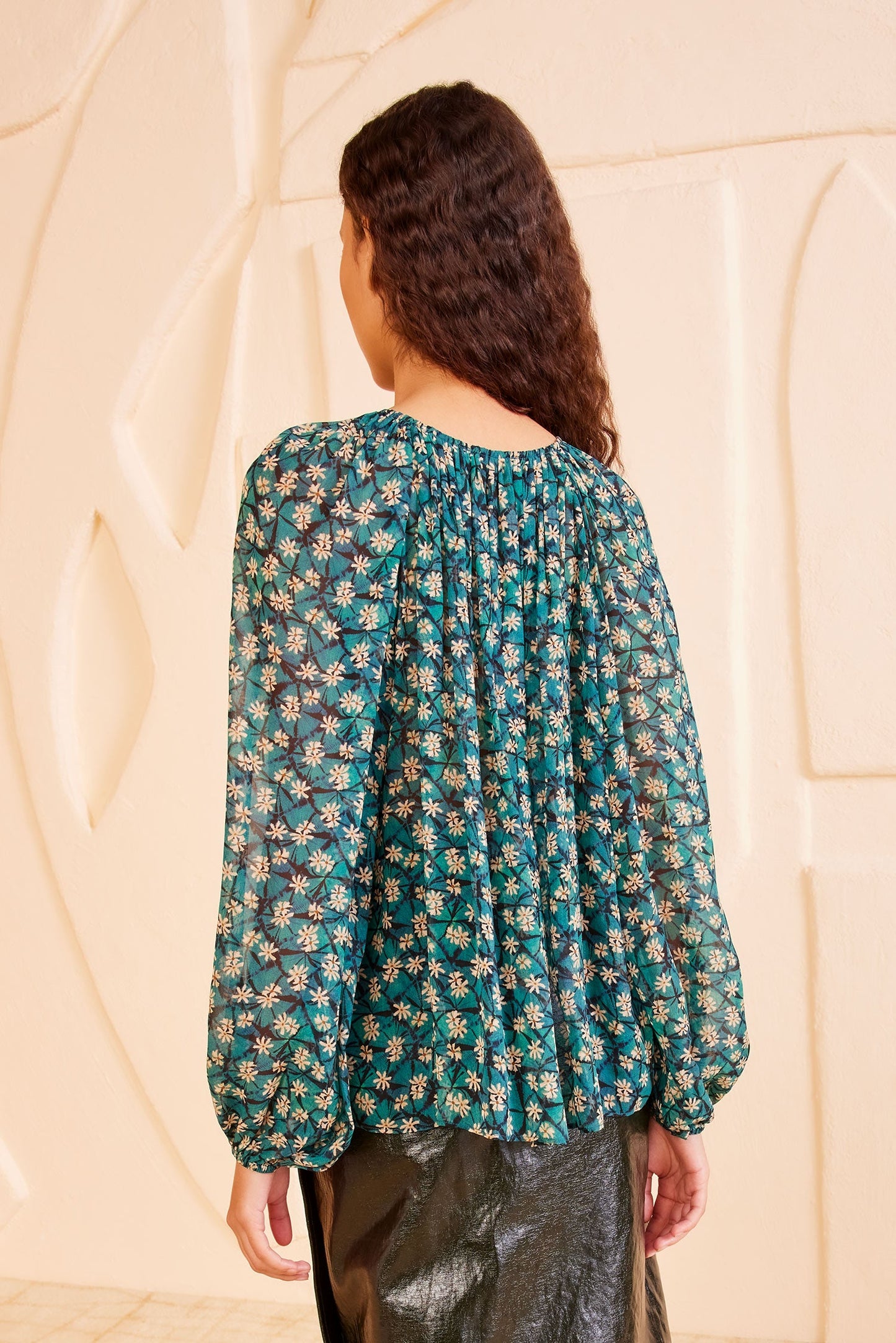 Silk Printed Top