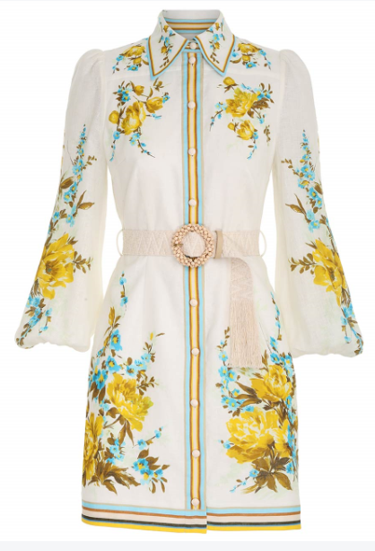 Linen Shirt Mini Dress