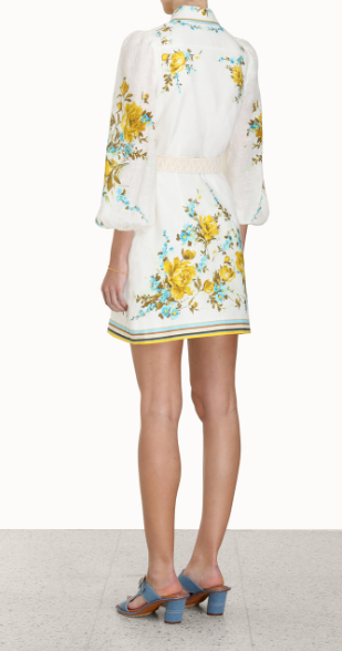 Linen Shirt Mini Dress