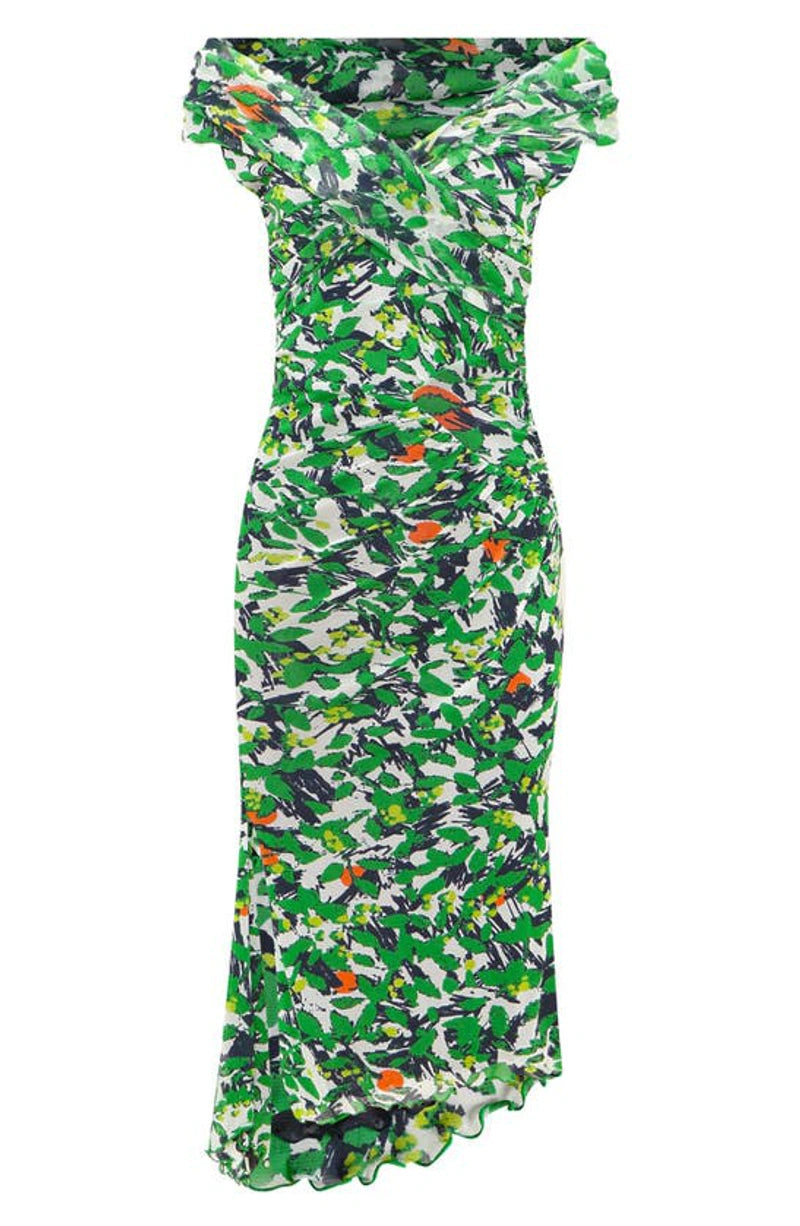 Off-Shoulder Fitted Dress