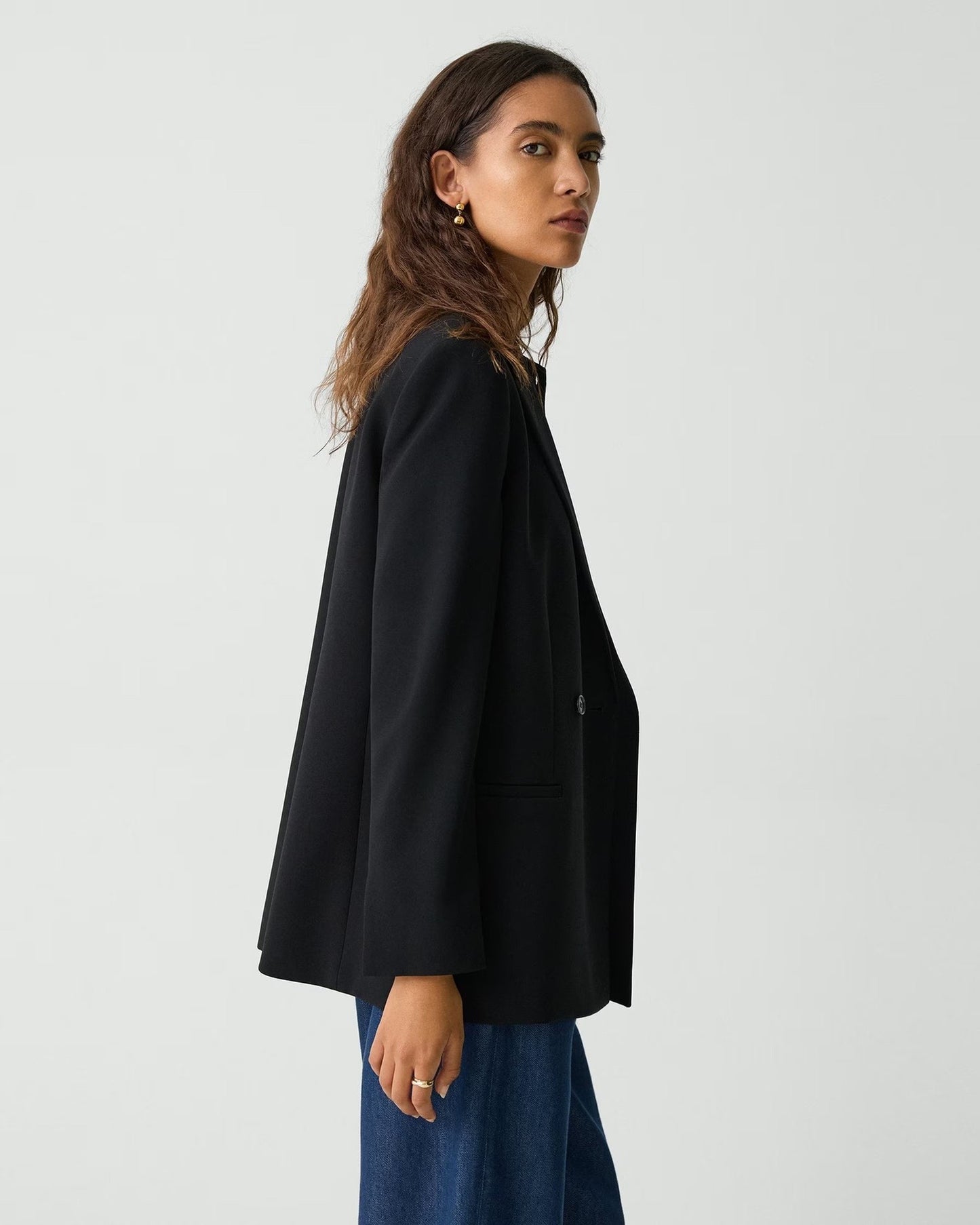 Double-Breasted Loose Jacket