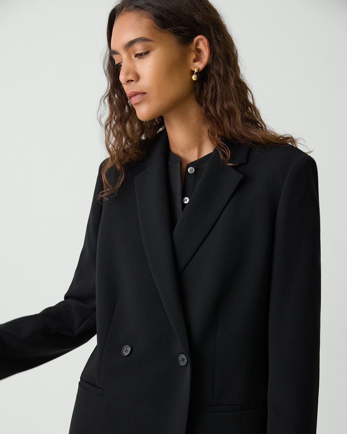 Double-Breasted Loose Jacket