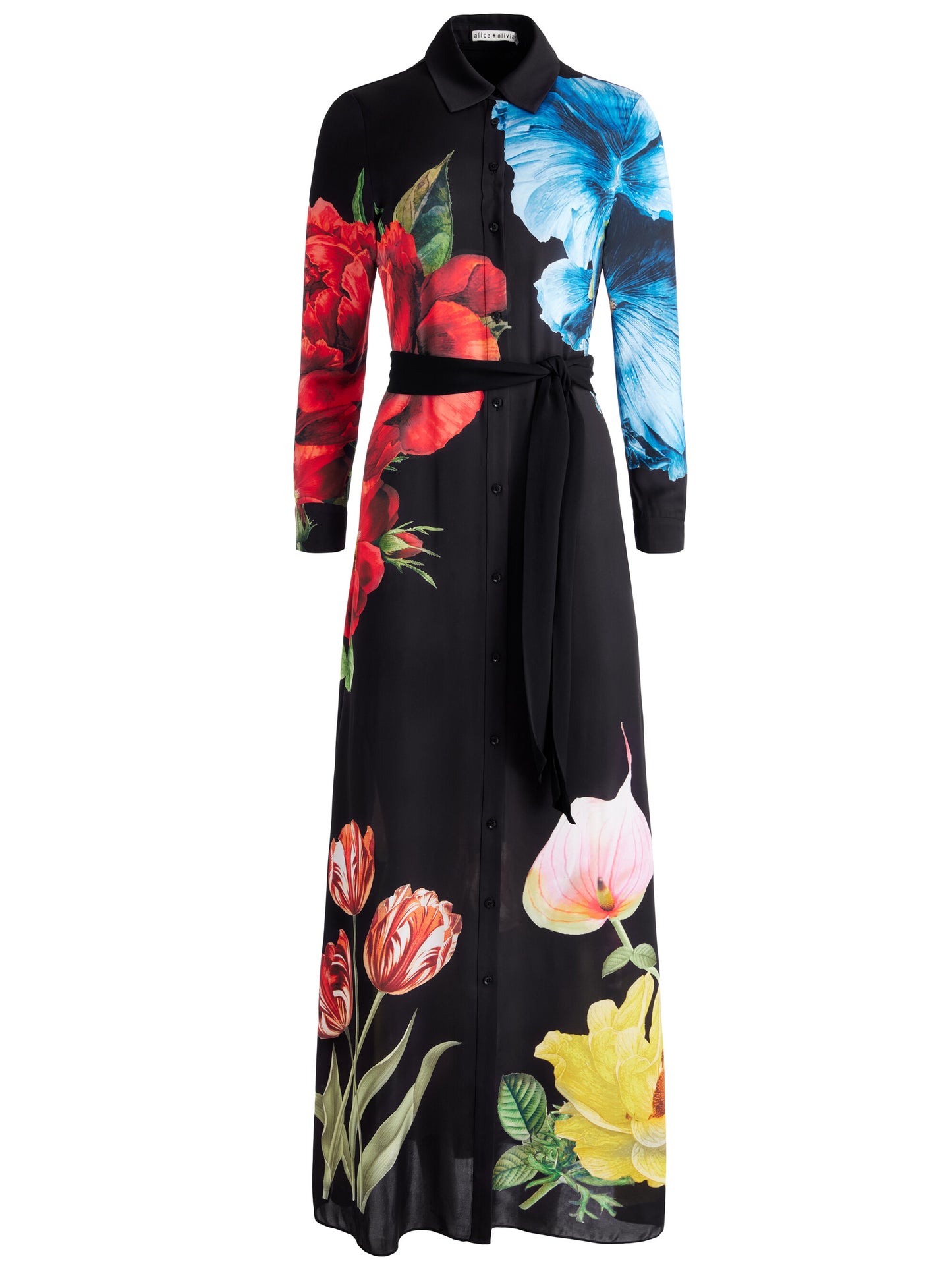 Silk Shirt Maxi Dress