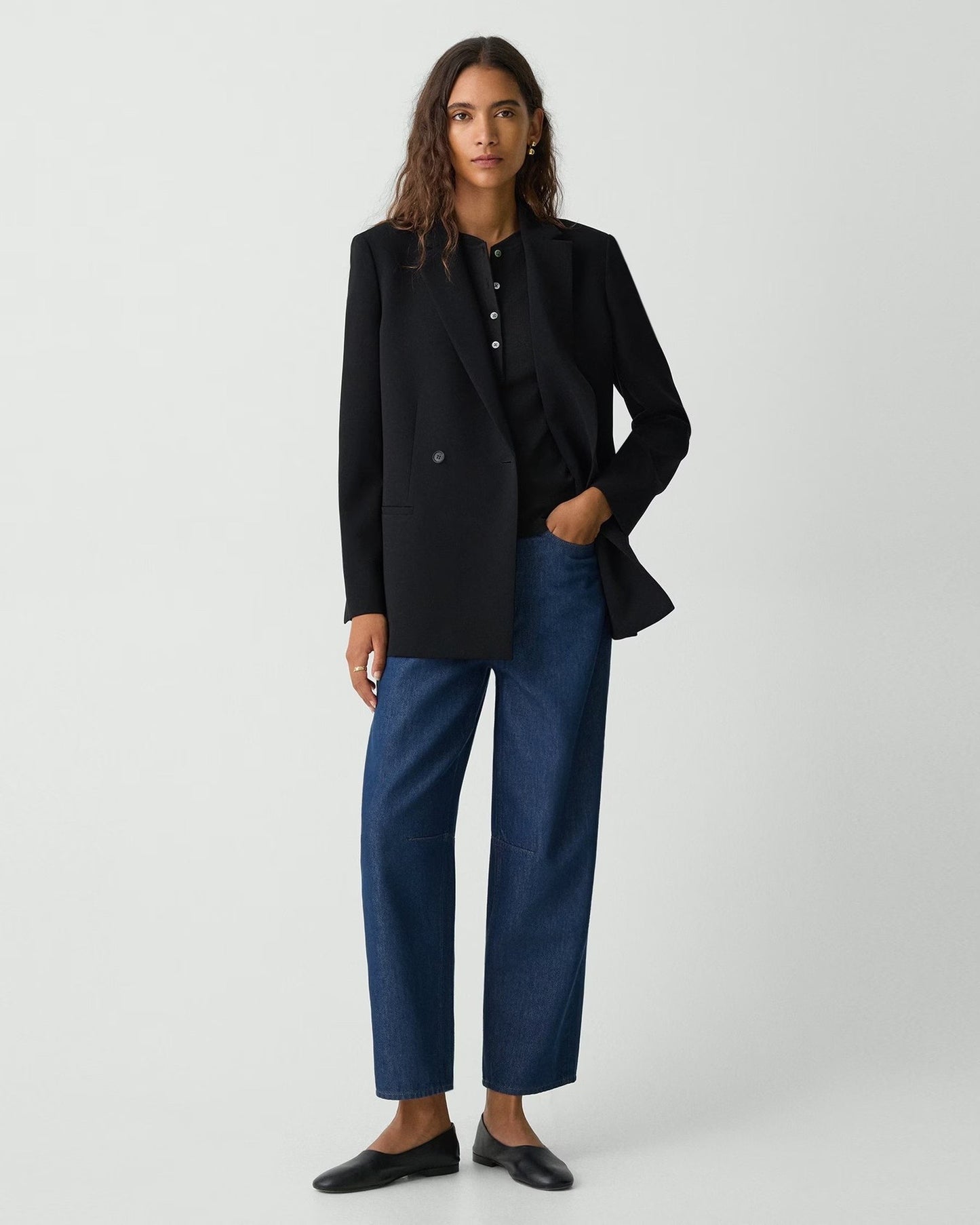 Double-Breasted Loose Jacket