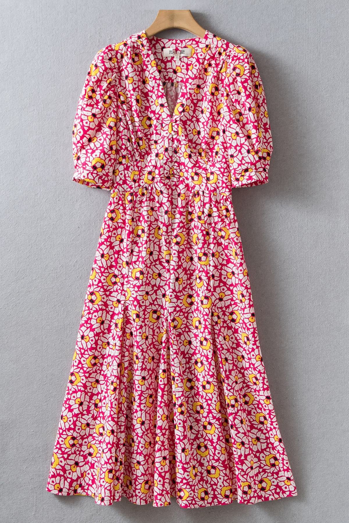 Cotton Fitted Midi Dress