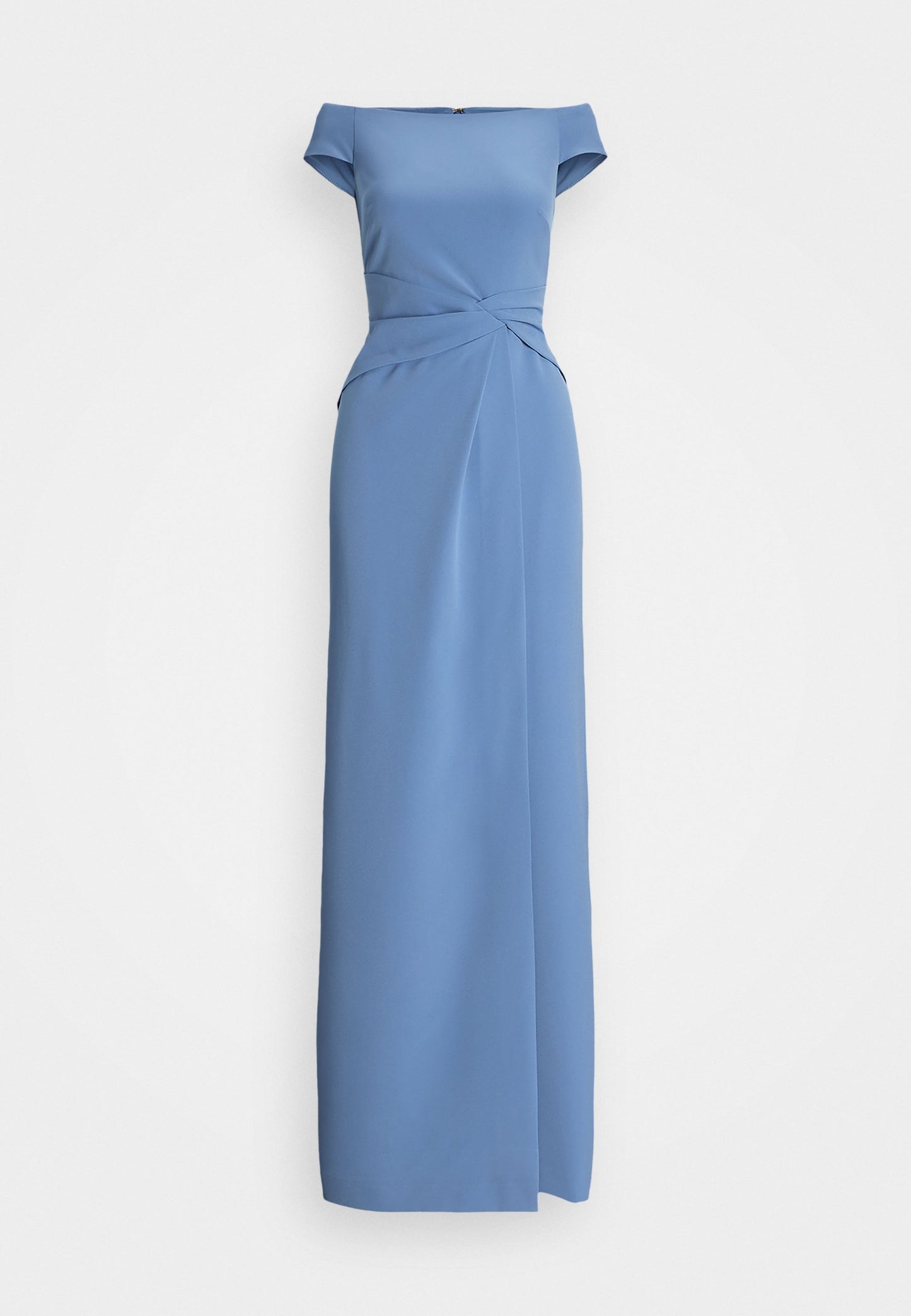 Crepe Off-Shoulder Gown