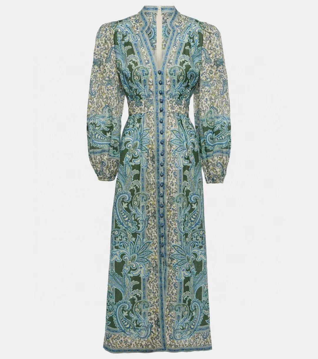 Pasley Print Midi Dress