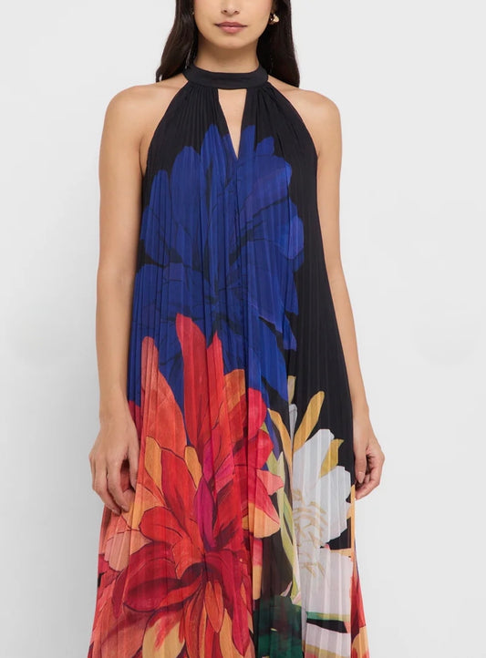 Pleated Maxi Dress