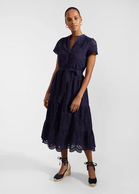 Full Eyelet Midi Dress