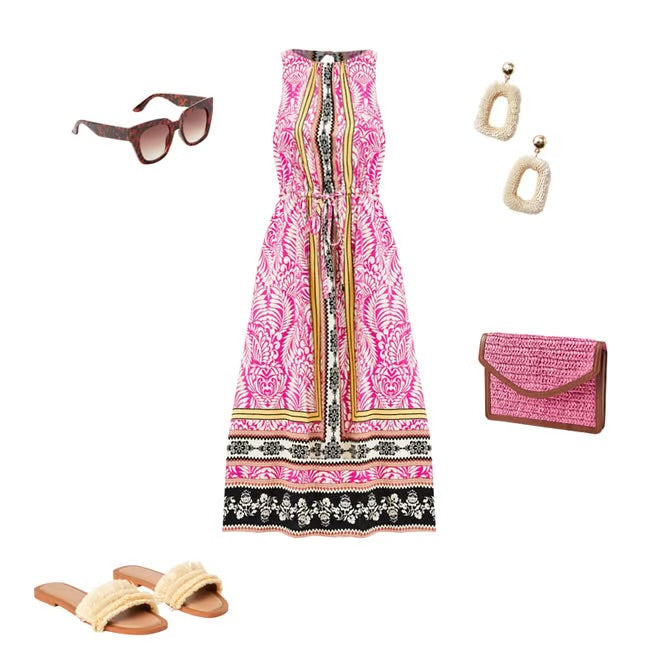 Rayon printed Maxi Dress