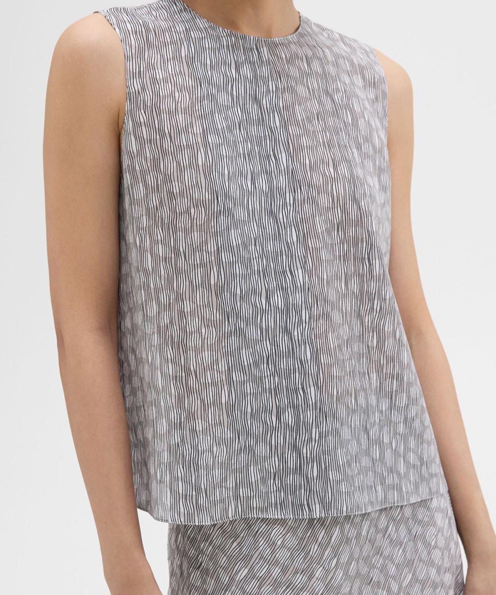 Silk Top + Skirt Set