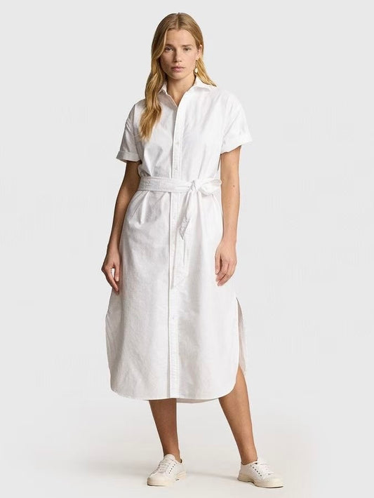 Oxford Midi Shirt Dress