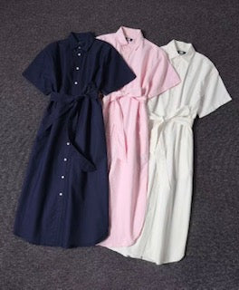 Oxford Midi Shirt Dress