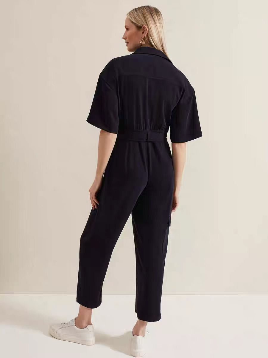 Navy Jumpsuit