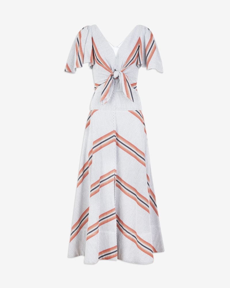 Seersucker Midi Dress