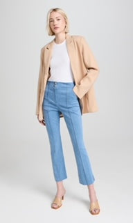 High-Waist Fitted Jeans