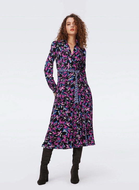 Mesh Reversible Wrap Dress