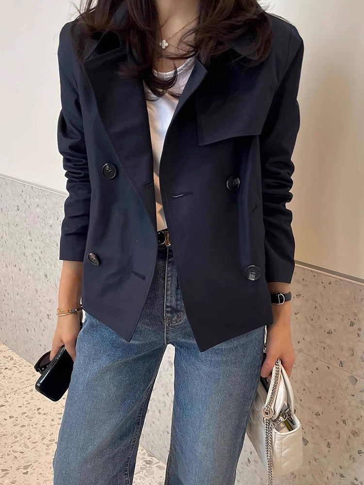 Cropped Trench Jacket