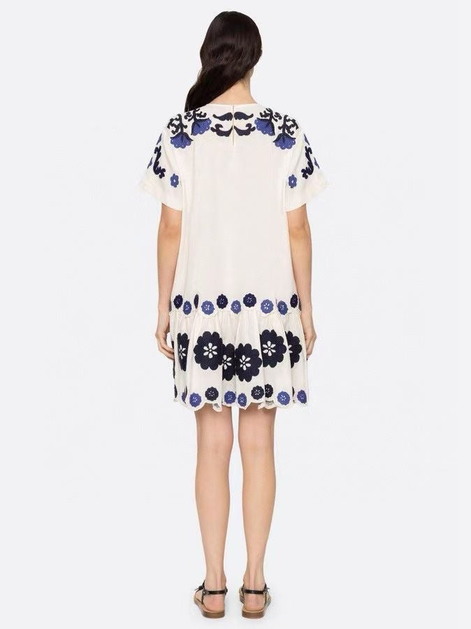 Cotton Embroidered Dress
