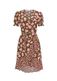 Viscose Printed Overlap Dress