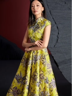 Qipao Jacquard Gown