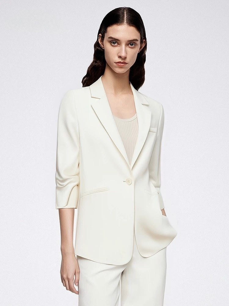 Triacetate Fold Sleeve Jacket