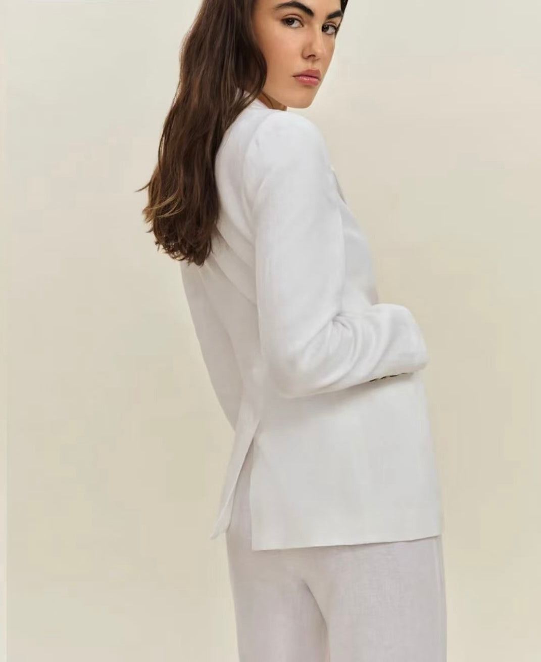 Linen Lined Fitted Jacket