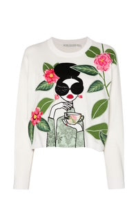 Full-Embroidery Pullover