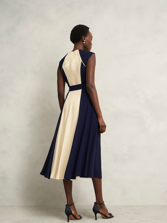 Colorblock Midi Dress