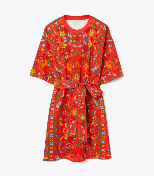 Knit Printed Loose Dress