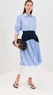 Cotton Shirt Midi Dress