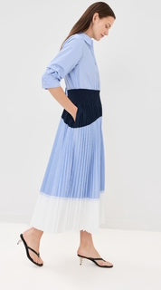 Cotton Shirt Midi Dress