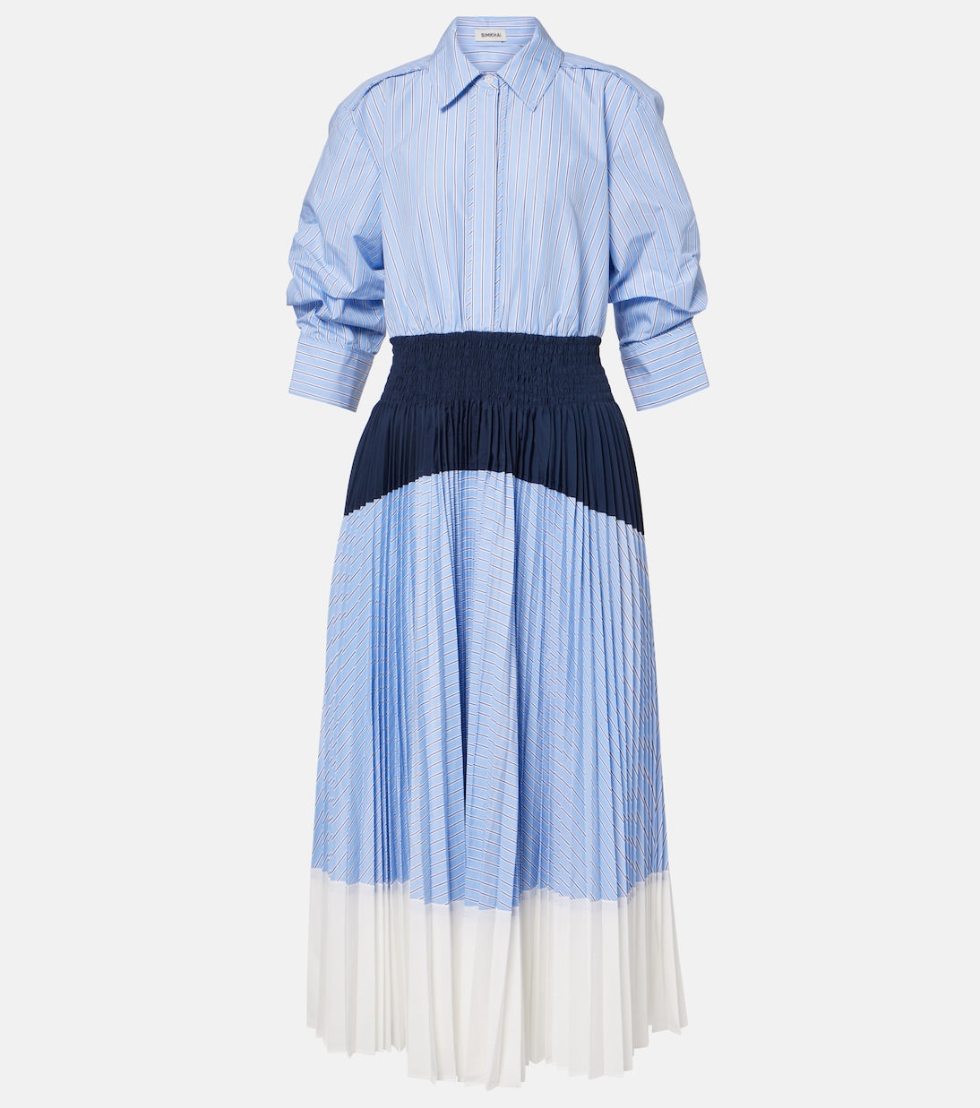 Cotton Shirt Midi Dress
