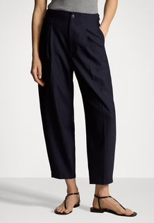 Light-Wool Cropped Pants