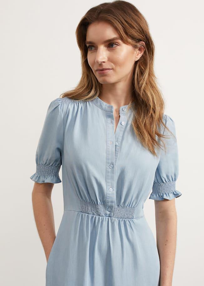 Lightweight Chambray Dress