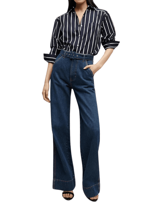 Cotton Stripe Loose Shirt