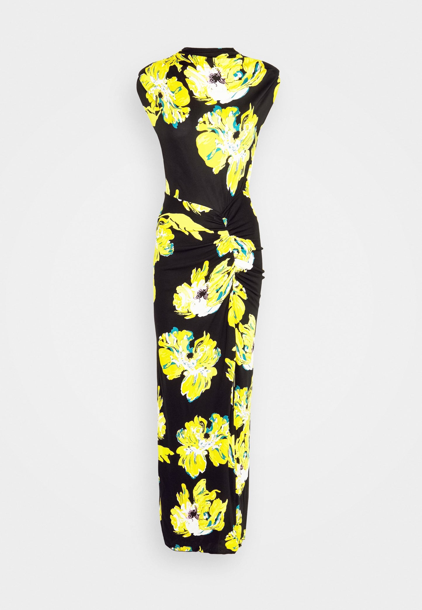 Mesh Printed Maxi Dress