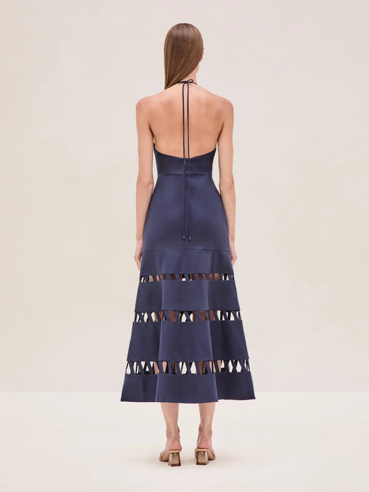 Cotton Spandex CutOut Maxi Dress