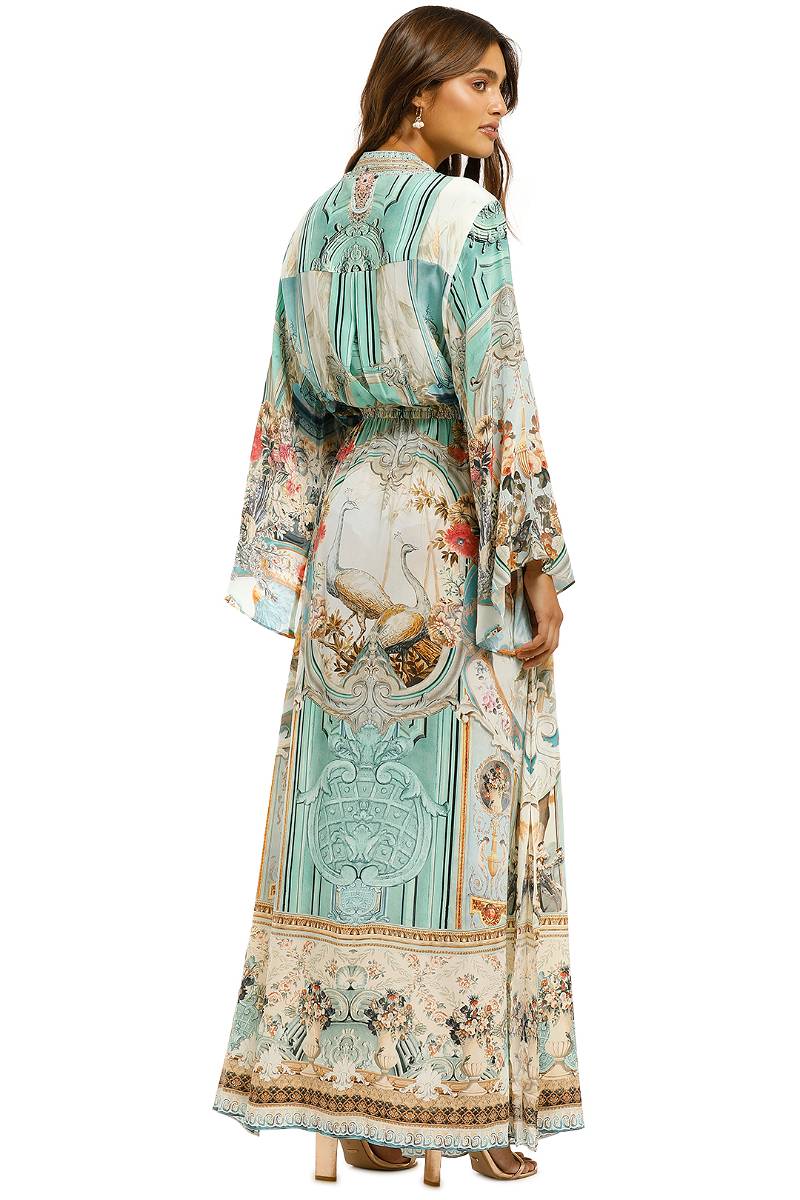 Silk Beaded Maxi Dress