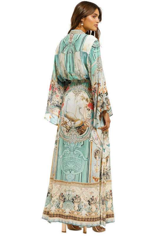 Silk Beaded Maxi Dress