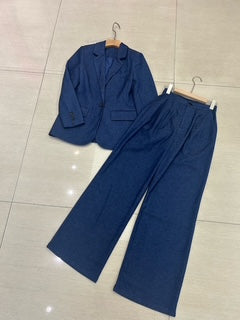 Denim Twill Jacket+Pants Suit