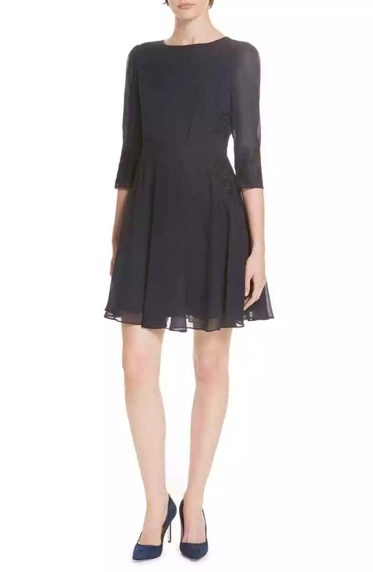 Embroidered Sheer Dress