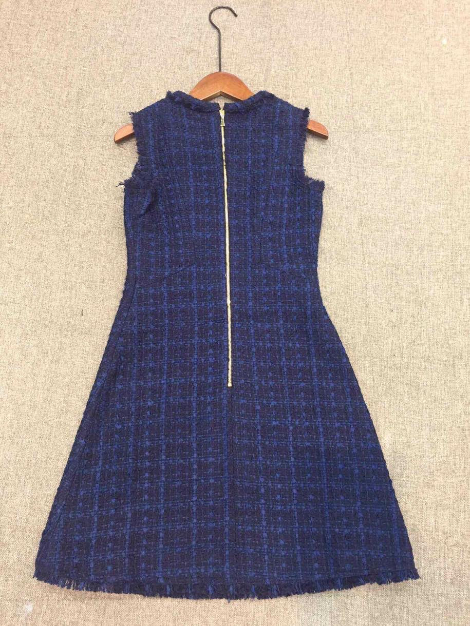 Tweed Navy Dress