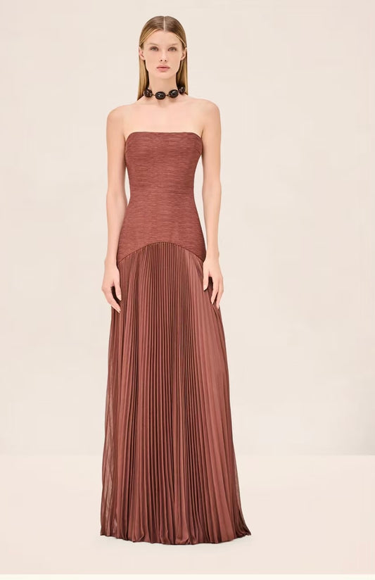 Tube Pleated Gown