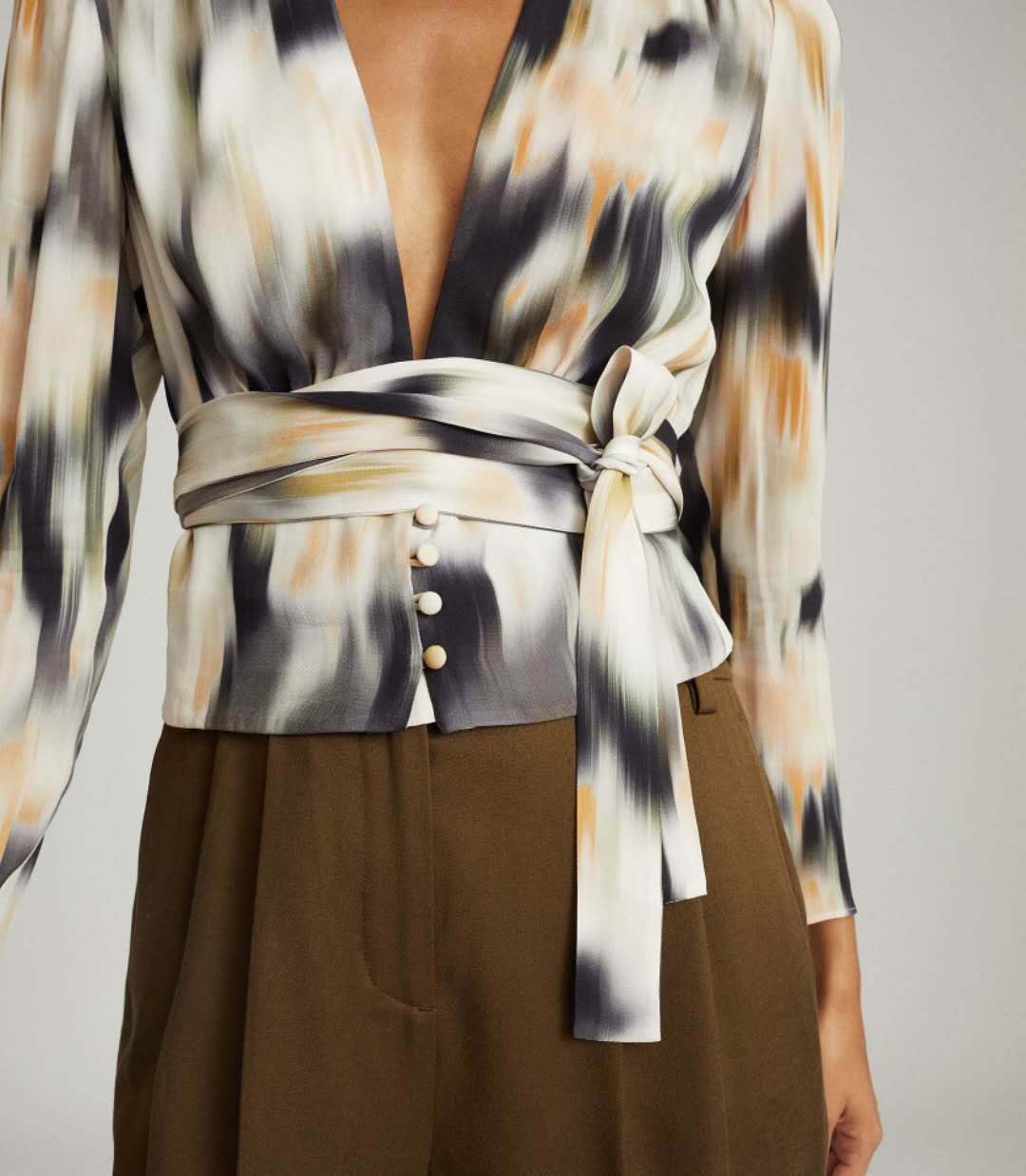 Viscose V-Neck Top