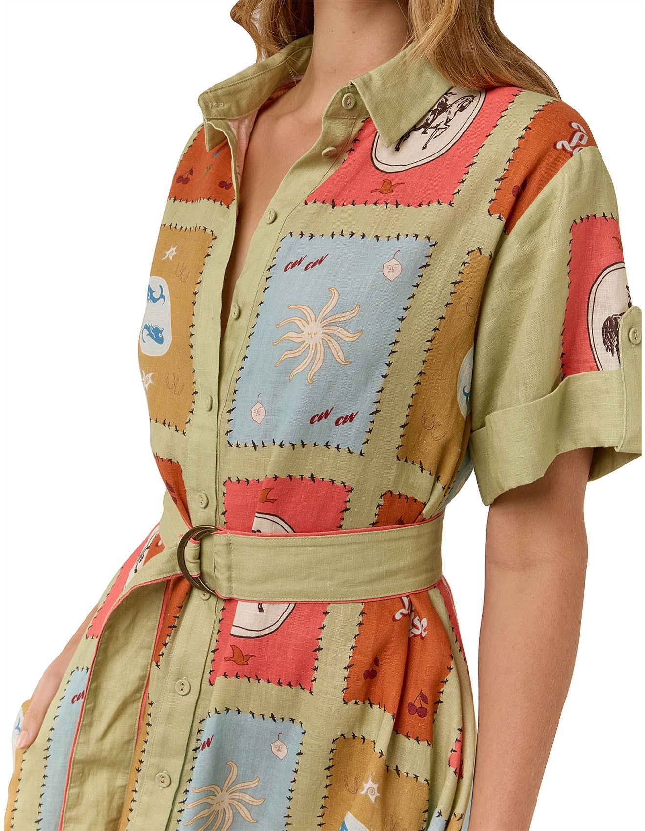 Linen Summer Shirt Dress