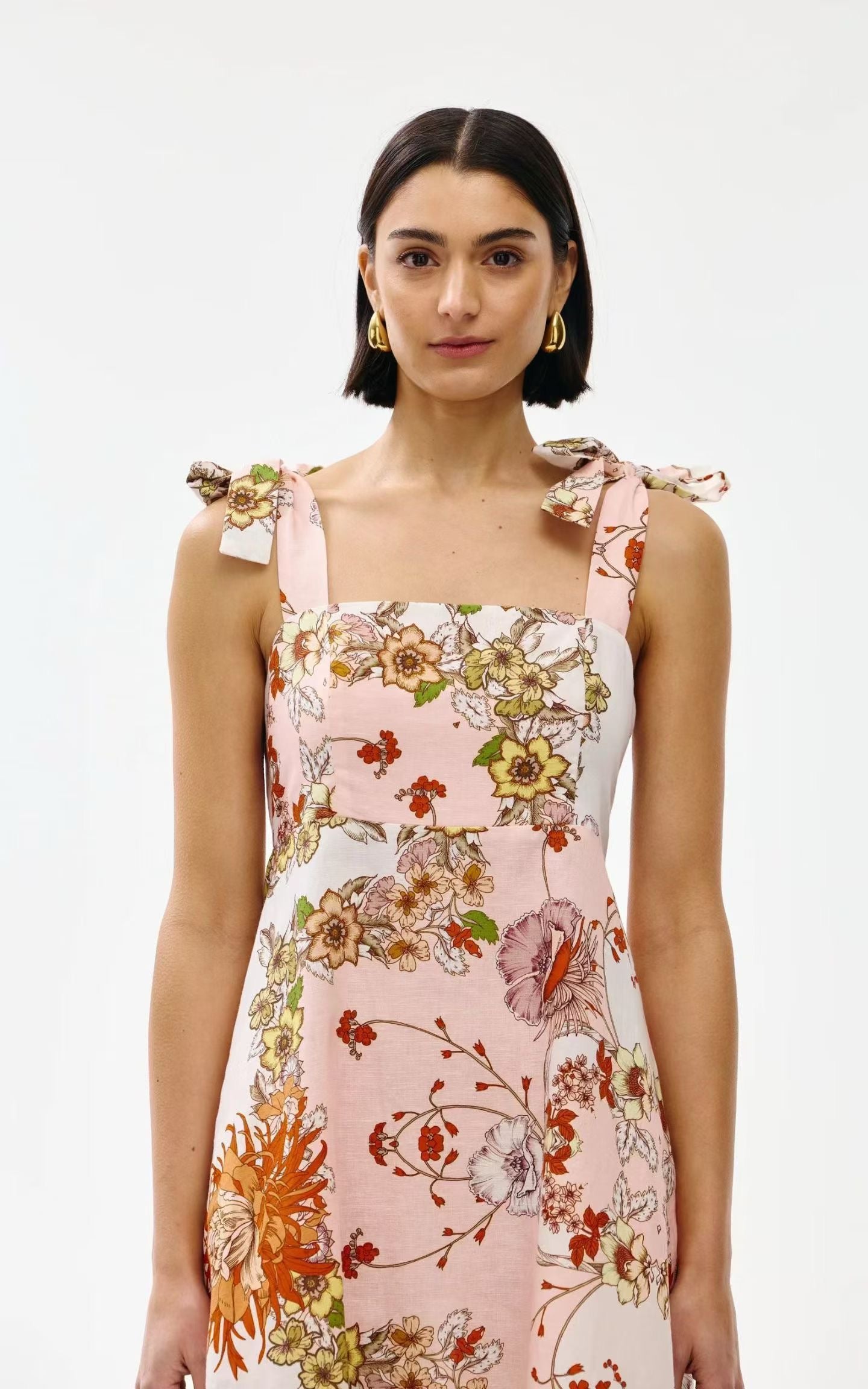 Linen Printed Dress